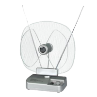 Antena sobna sa pojačalom, UHF/VHF, ANT-204S, Falcom, srebrna